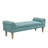 Averleigh Button-Tufted Upholstered End Of Bed Bench With Rolled Arms And Turned Wood Legs-117216281-133205716