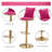 Velvet Adjustable Height Bar Stools (Set of 2)-259159673