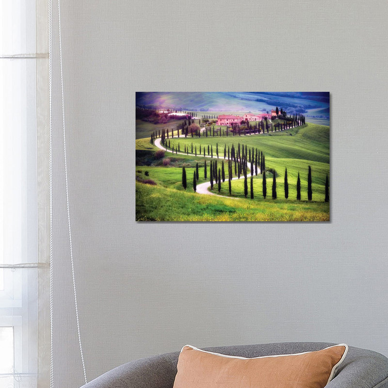 Italy, Tuscany, Val D'orcia. Farm Landscape. by Jaynes Gallery - Wrapped Canvas Print, 66.04 cm H x 45.72 cm W