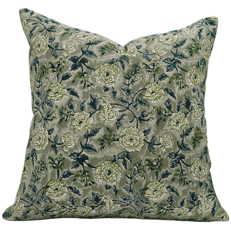 Housse de coussin en coton fabriquée à la main Fabividine Rameshwaram, H 20 po x l 12 po