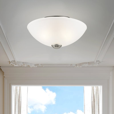 Annete Glass Semi Flush Mount
