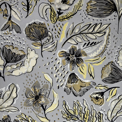 Pepper Embossed Wild Flower Felice Wallpaper Roll