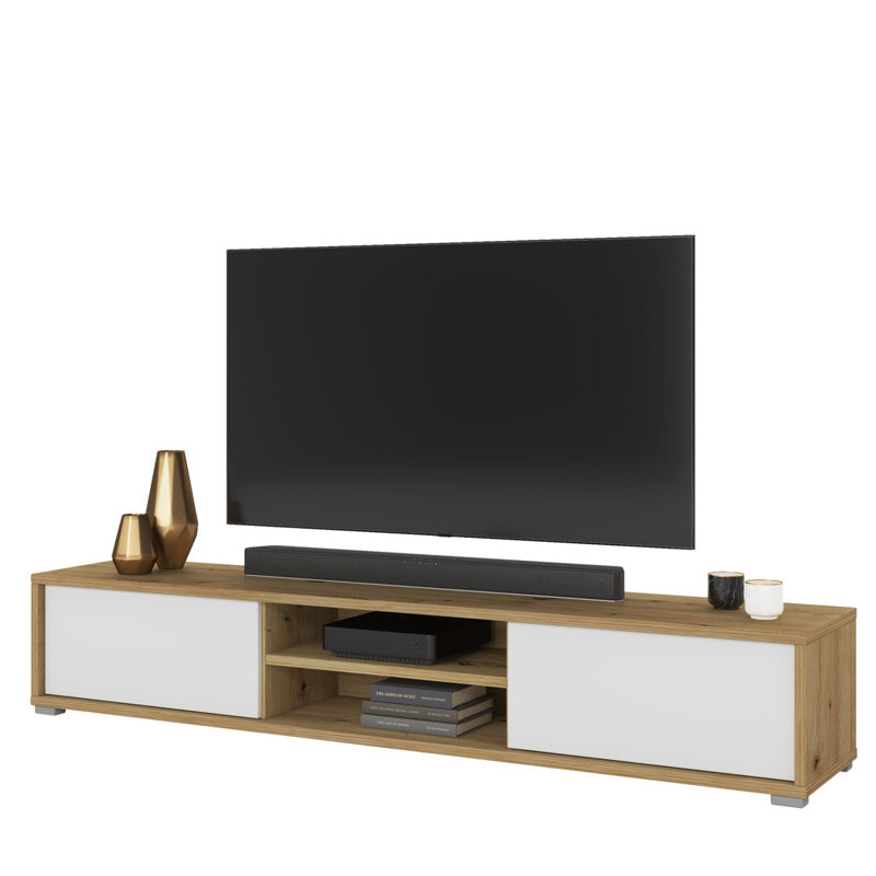 Barillas with Fireplace Included, Oak Artisan/White