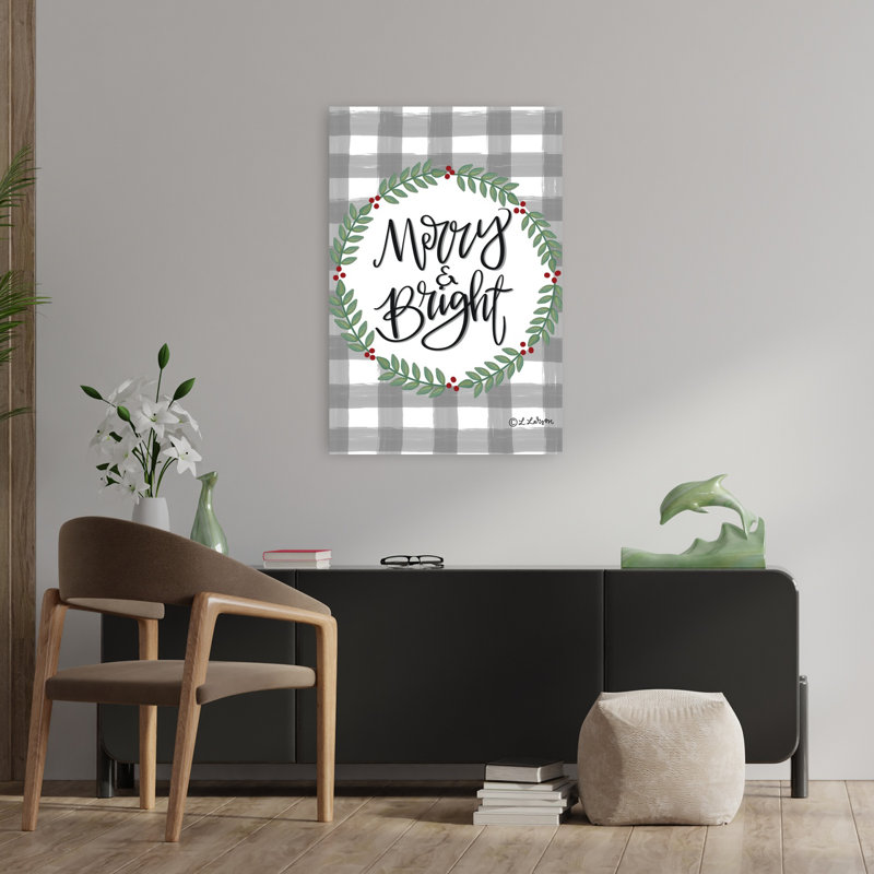 Merry Bright Art contemporain, H 36 po x l 24 po