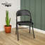 Chaise pliante empilable rembourrée en tissu