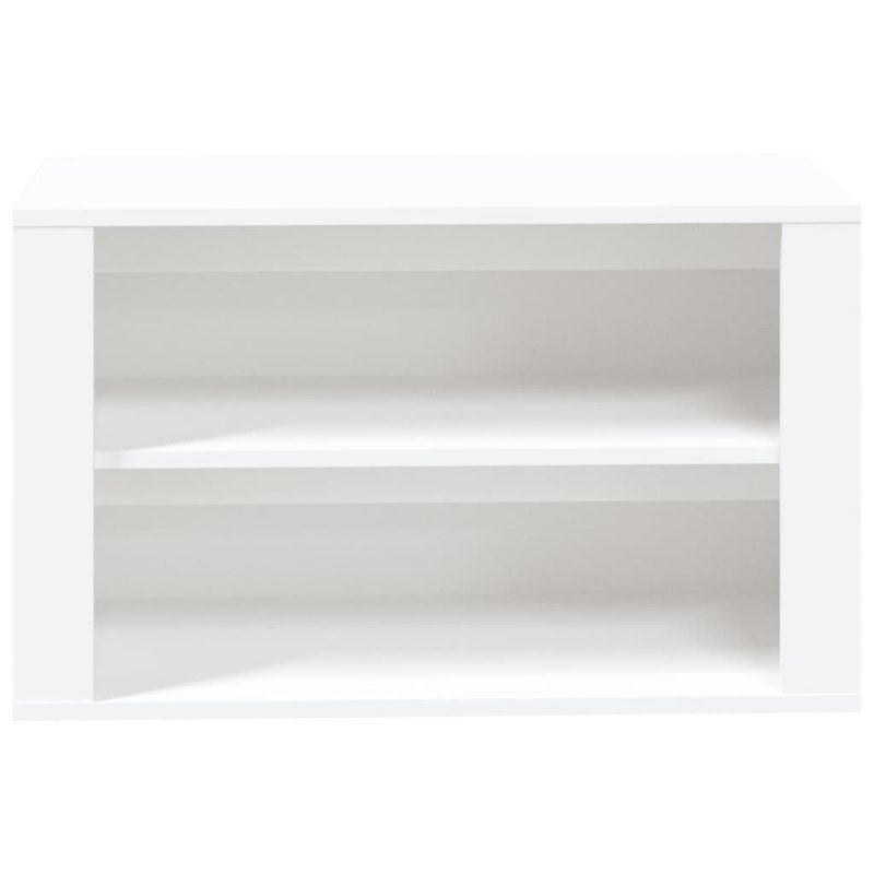 6 Pair Shoe Rack, White