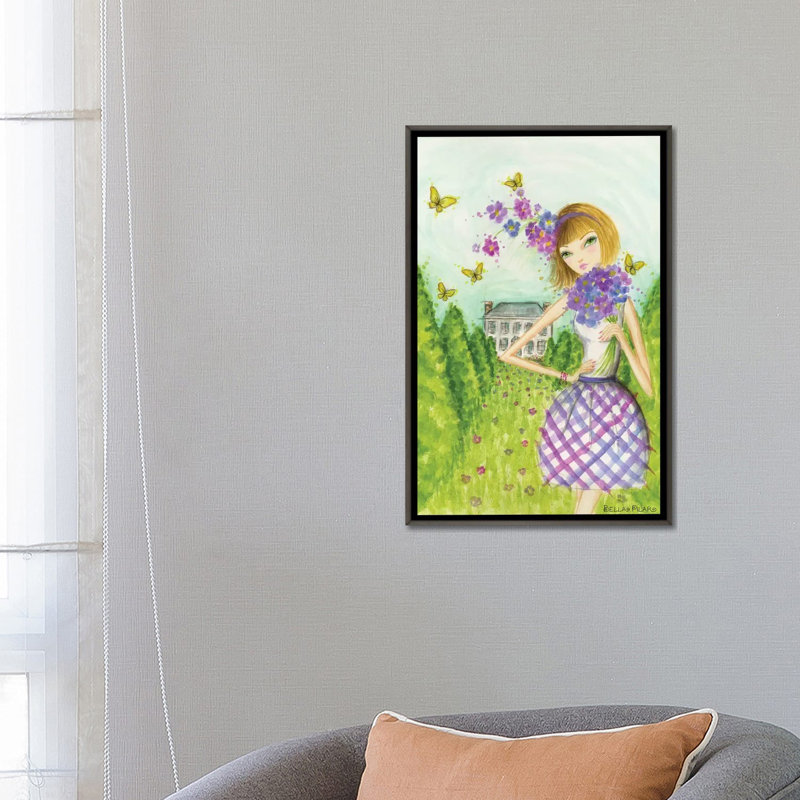 Printemps à Summerside # 2, art, Toile encadrée de bois rustique foncé, H 26 po x l 18 po x P 1,5 po