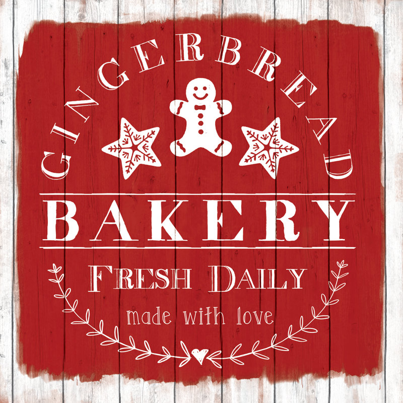 Gingerbread Bakery - Wrapped Canvas Print, 51cm H x 51cm W x 3.8cm D