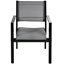 Table et chaise d'extérieur gris acier, tendance, pour patio, balcon, cour, 6 sièges en U-491611378