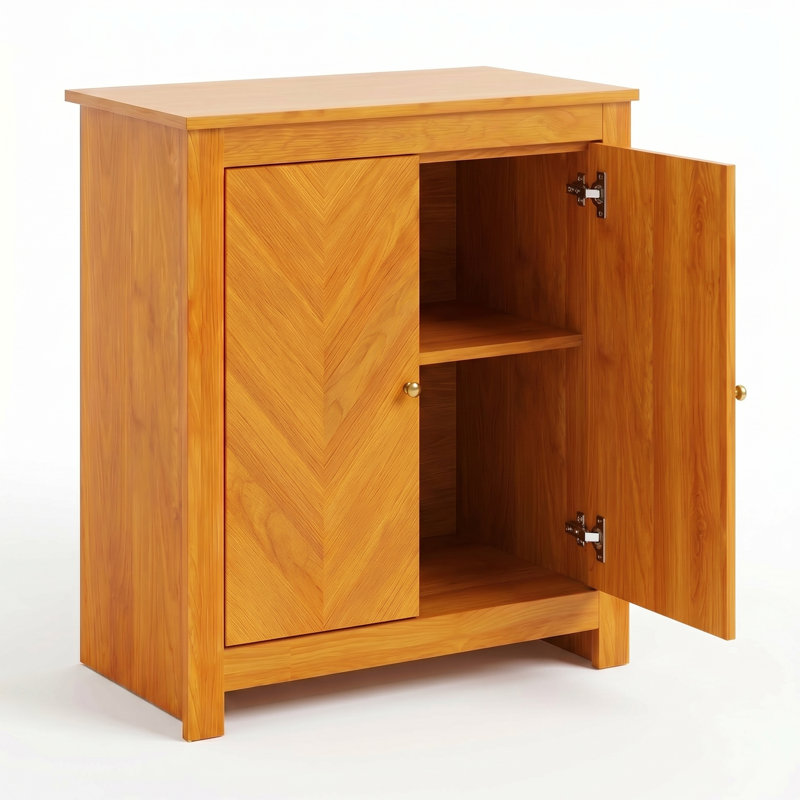 Buffet décoratif 2 portes H 30 po Aleshire, Brun