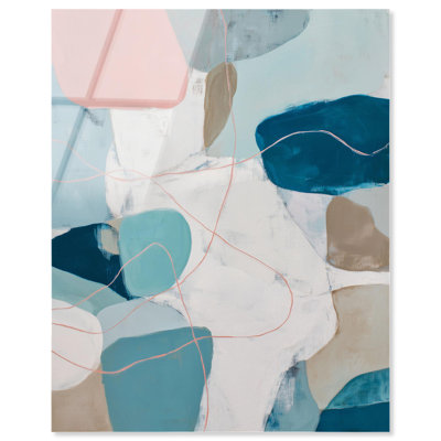 Floating Shapes Acrylic Print Large Wall Decor by Art Remedy, Ready to Hang, 24 x 30