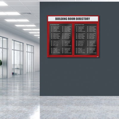 Directory Cabinet Enclosed Wall Mounted Letter Board