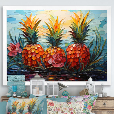 Pineapple Pond, mosaïque sur toile