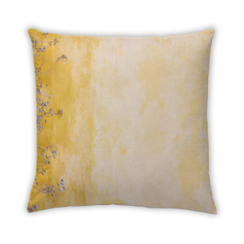 Coussin Color Color Jaune 88, Microsuède