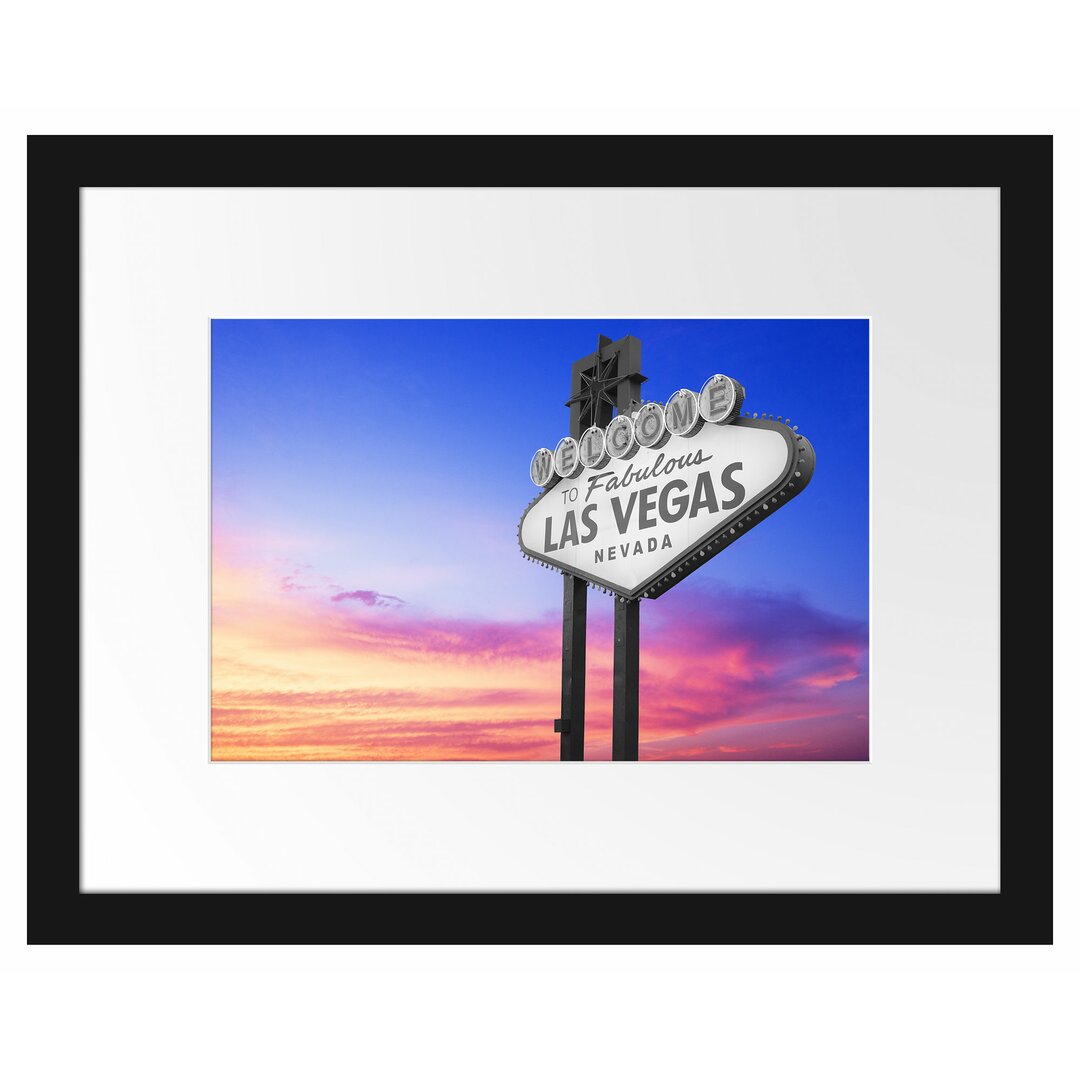 Gerahmtes Poster Tolles Las Vegas Schild