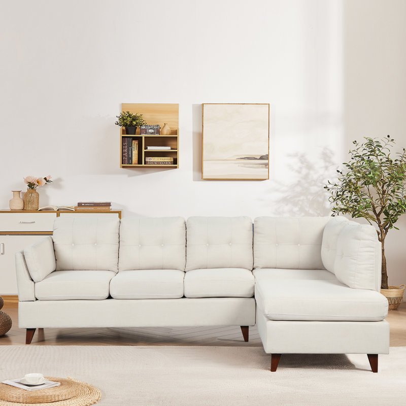 Canapé modulaire Giavonnie, Lin beige
