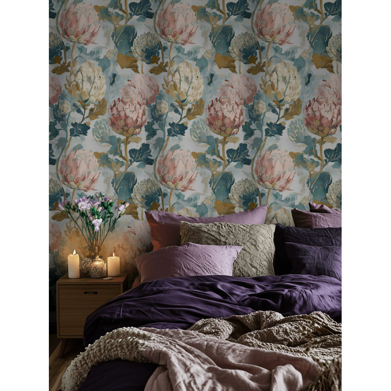Papier peint floral floral
