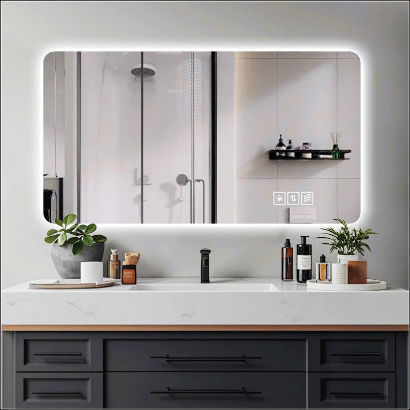 Miroir d'éclairage mural à DEL avec fonctions multiples et qualité supérieure