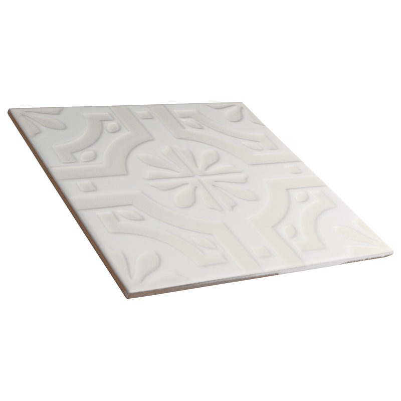 Triplex 7.75" x 7.75" Ceramic Patterned Wall Tile
