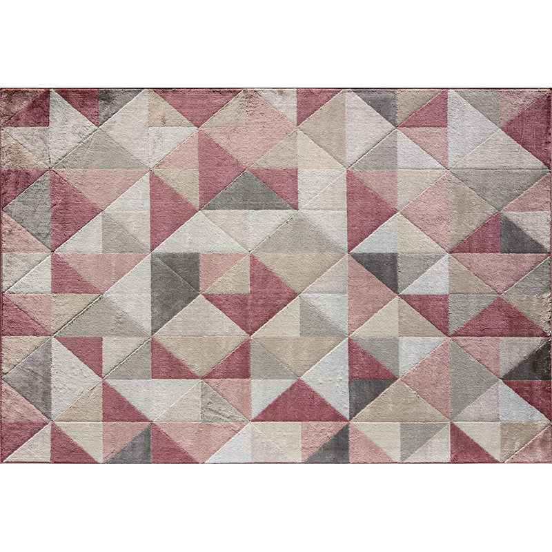 Vera Modern Mosaic Area Rug, Rectangle 8' x 10'