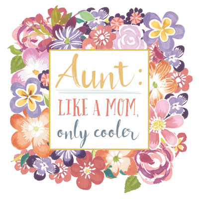 «Flourish Aunt Inspiration I» par Wild Apple Portfolio - impression sur toile tendue