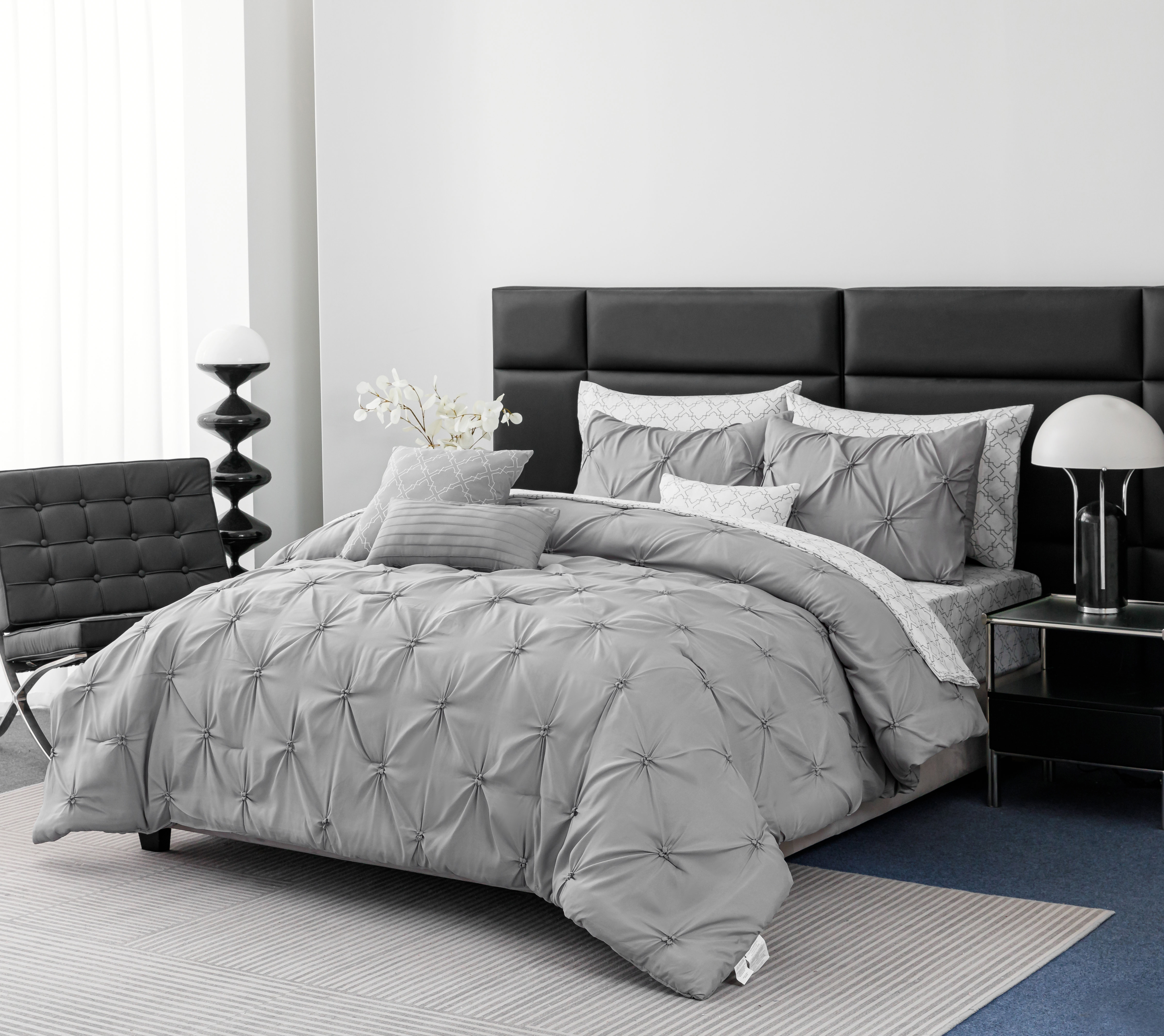Spirit Linen 8pc/10pc Pintuck Bed-in-a-Bag & Reviews | Wayfair