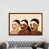 Classic Brown Wood Framed Canvas