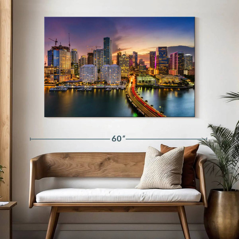 Horizon de Sirci à Miami, H 34 po x l 51 po
