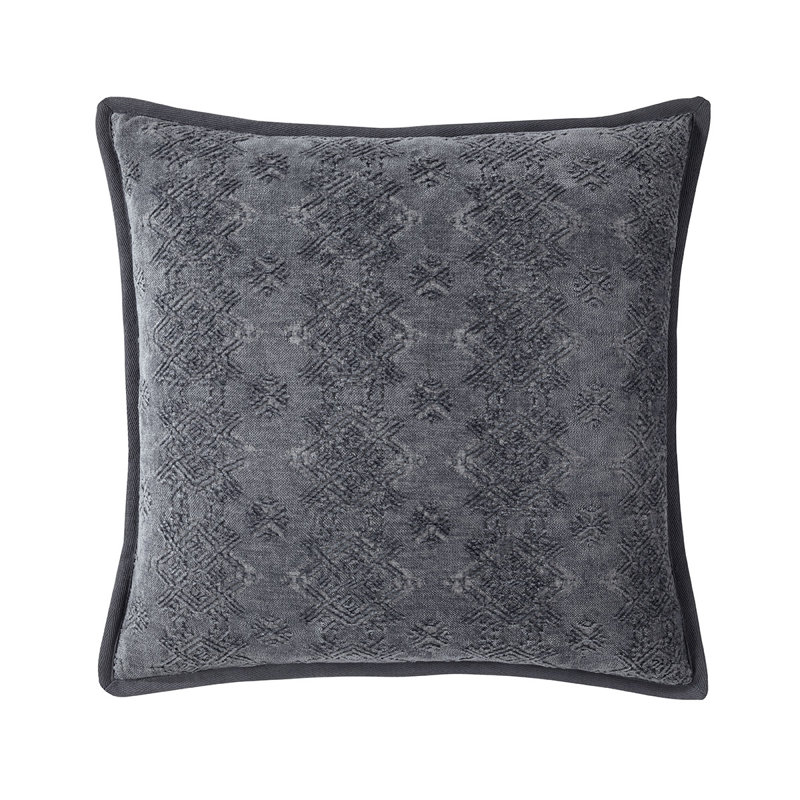 SYRACUSE Pillow Cover & Insert, Gray, Square 22"