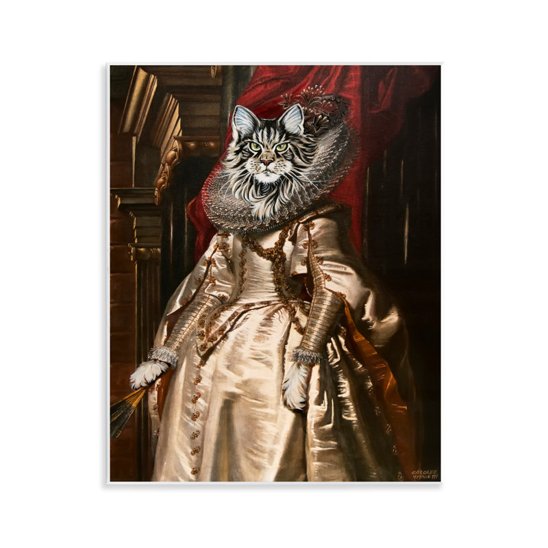 «Renaissance Cat Portrait» par Carolee Vitaletti