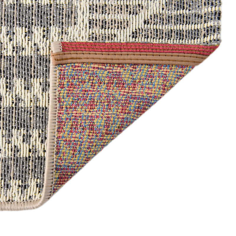 Tapis rayé intérieur / extérieur Azed, Tapis de couloir 2 pi x 6 pi