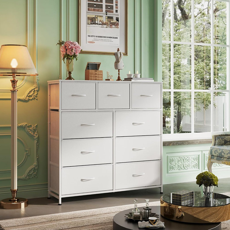 Commode 9 tiroirs en tissu