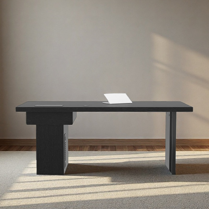 Bureau d'ordinateur Beehler, Noir, H 29,53 po x l 62,99 po x P 27,56 po