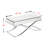 Ava Mirrored Cocktail Table - Chrome