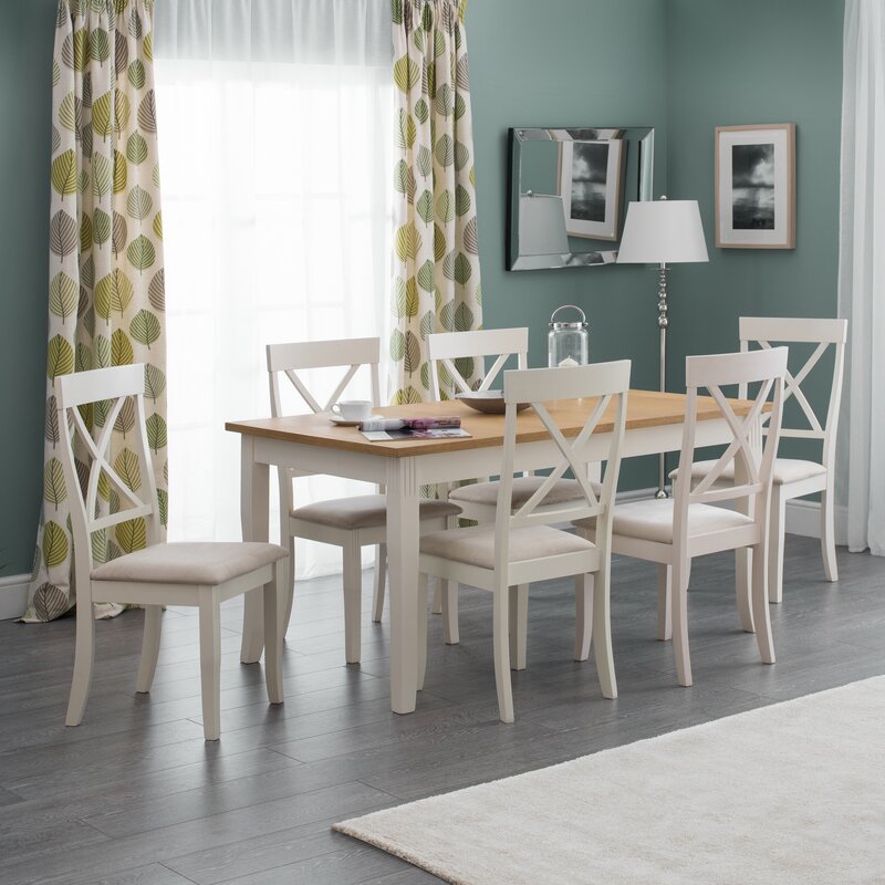 Three Posts Conklin Solid Oak Dining Table & Reviews | Wayfair.co.uk