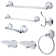 Victorian 7 Piece Bathroom Hardware Set