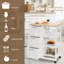 Jankowski Wood Kitchen Cart