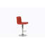Tabouret de bar en rouge, chrome
