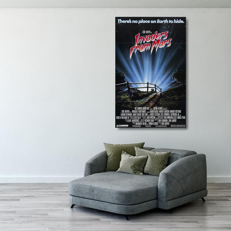 Invaders from Mars, 40" H x 26" W