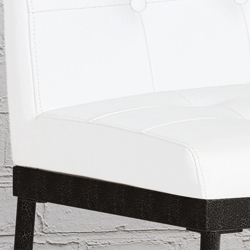 Tabouret de comptoir industriel moderne (de 2) - bois blanc l 21,09 po x P 23 po