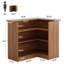 Bureau de réception en L 51 po x 51 po