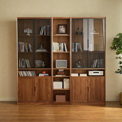Classic solid wood bookcase