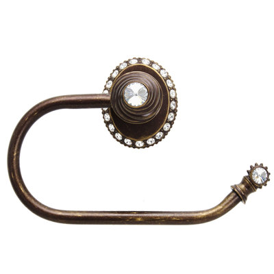 Caché ll large swing tissue smooth ring right with 42 rivoli Swarovski Clear Crystals