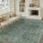 Washable Area Rug Green Floral Soft Accent Carpet Vintage Inspired Distressed Low Pile for Living Room Dining Room Bedroom Den-355323831
