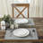 Yuletide Burlap Cotton Blend Geometric Rectangle Placemat