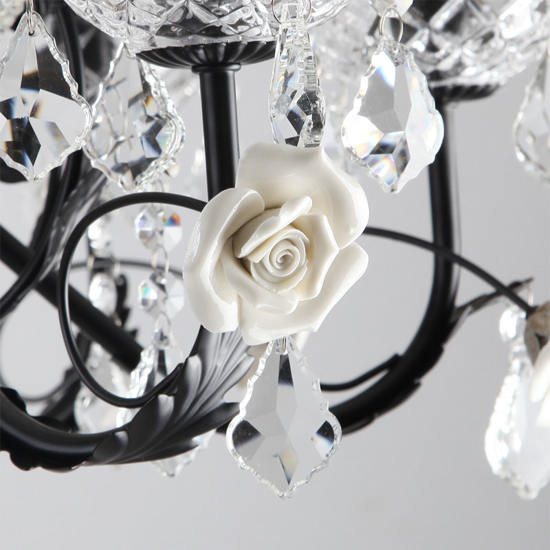 Lustre en cristal 8 lumières façon bougie