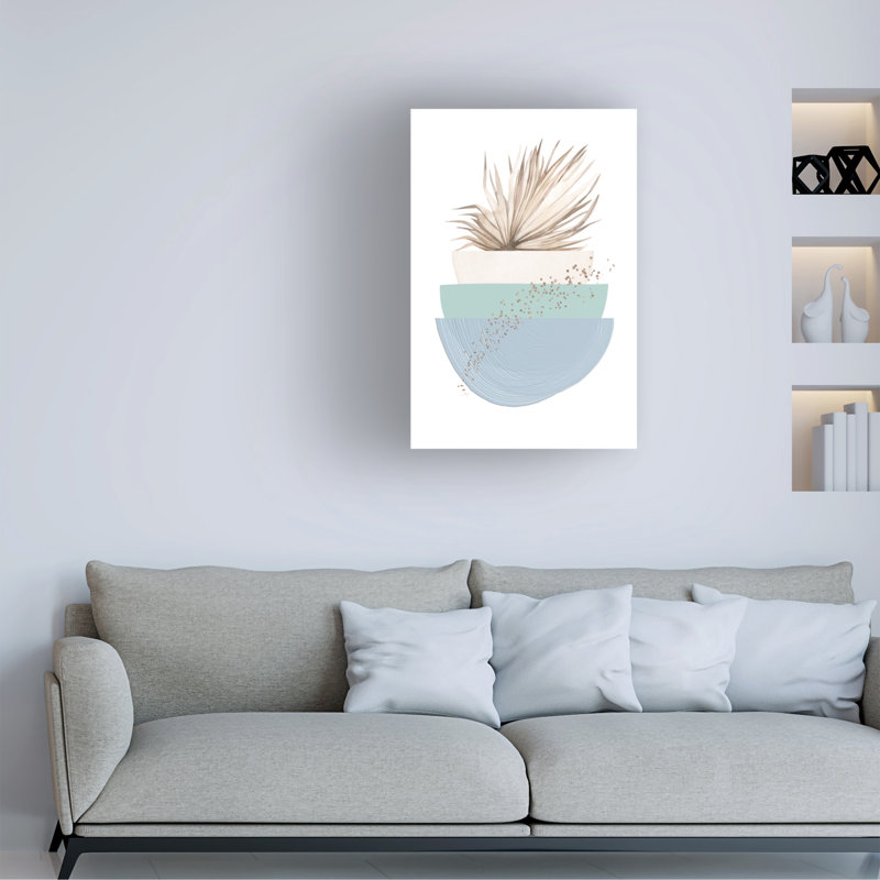 «Blue Green Boho 3», reproduction sur toile tendue