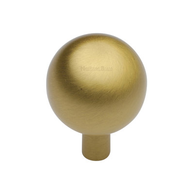 Heritage Brass Cabinet Knob Sphere Design