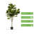 Artificial Fiddle Leaf Fig Tree In Plastic Nursery Pot-297294827