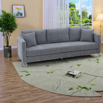 Comfortable Gray Fabric Sofas, Durable Contemporary Design For Home